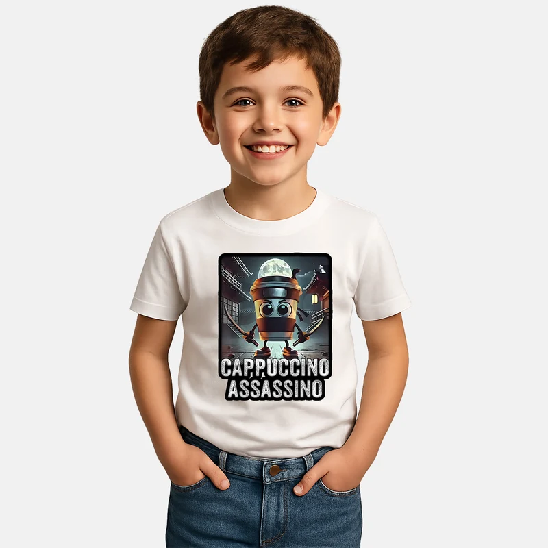 Maglia Meme BRAINROT Cappuccino Assassino