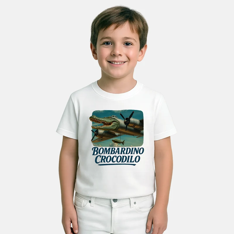 Maglia Meme BRAINROT Bombardino Crocodilo