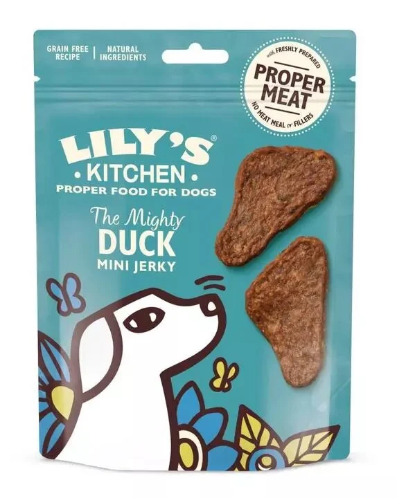Lily's Kitchen The Mighty Duck Mini Jerky Snacks Dog 70g