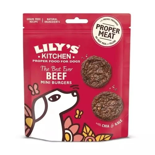 Lily's Kitchen The Best Ever Beef Mini Burgers Snacks Dog 70g