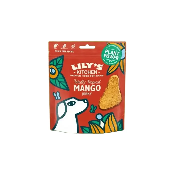 Lily's Kitchen Totally Tropical Mango Jerky Snacks Dog 70g