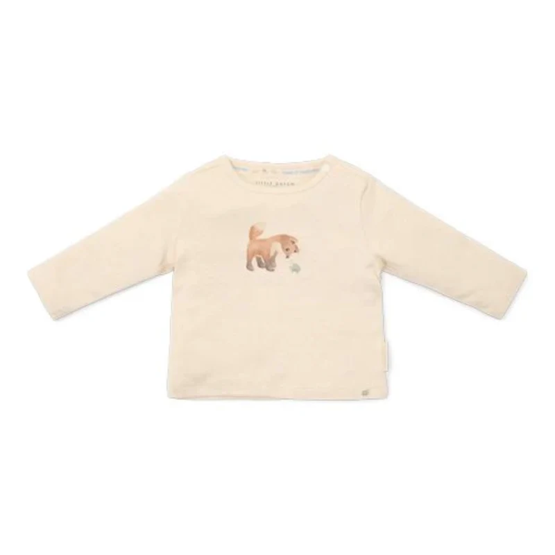 Little Dutch - Forest Friends – tshirt a manica lunga bambino -Sand