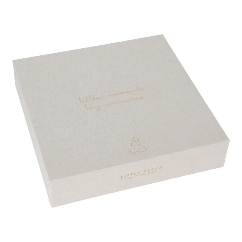 Little Dutch - Memory Box Nascita in lino - Baby Bunny
