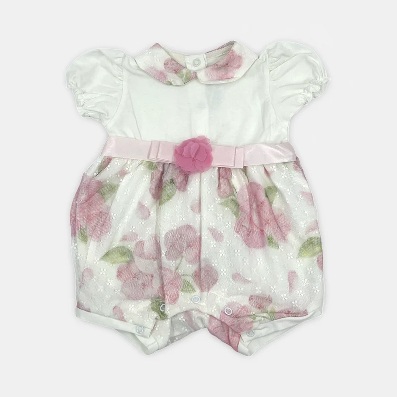 Pagliaccetto Tessuto_Cotone floreale Mini Moon