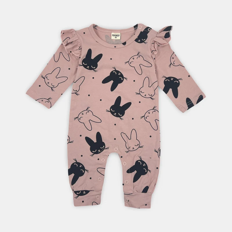 Tutina Cotone Fantasia gattini con clip Eghunooy