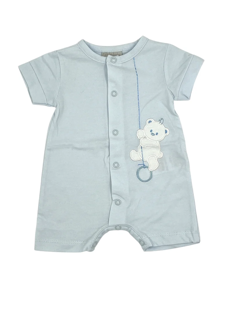 Pagliaccetto Cotone con Orsetto Ricamato Ele-baby