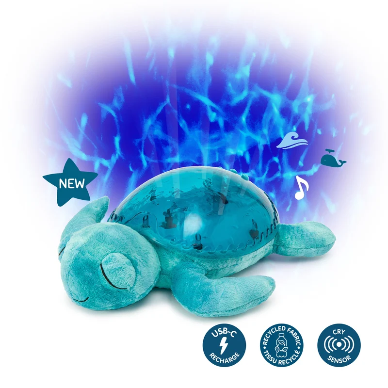 Luce Notturna e Peluche Calmante Tranquil Turtle™ Ricaricabile Cloud B