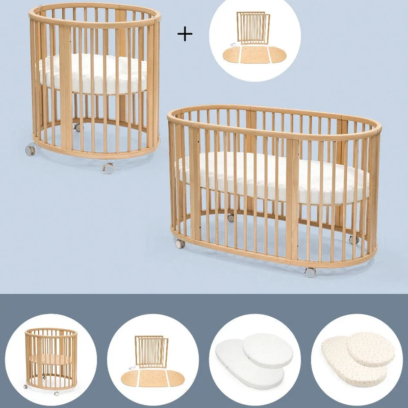 Lettino Stokke con estensione e materassi (lista N A&M - 12661)