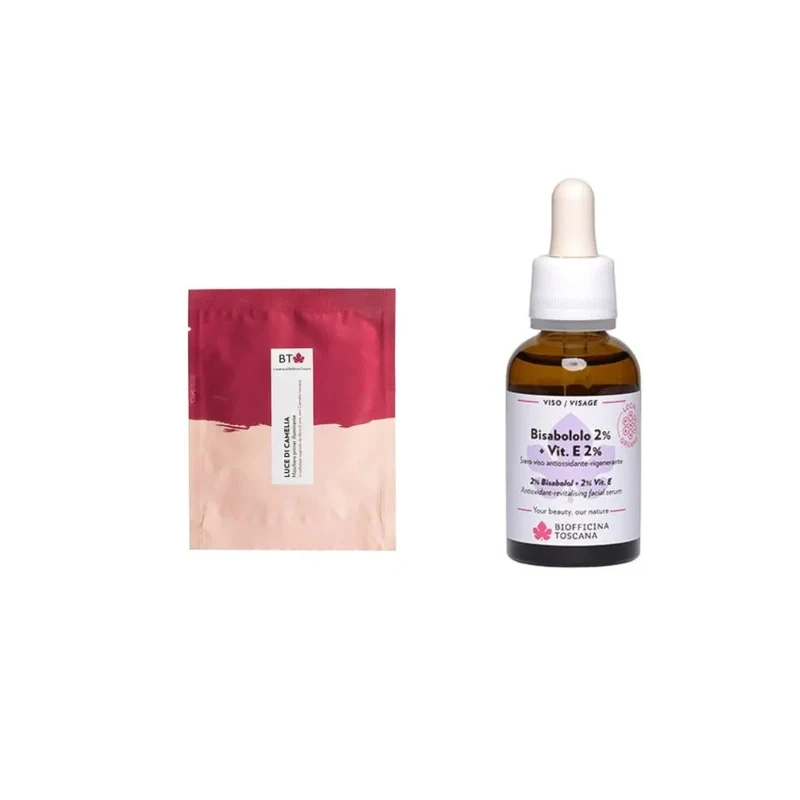 Biofficina Toscana – Set Regalo Viso con Maschera Illuminante e Siero Antiossidante