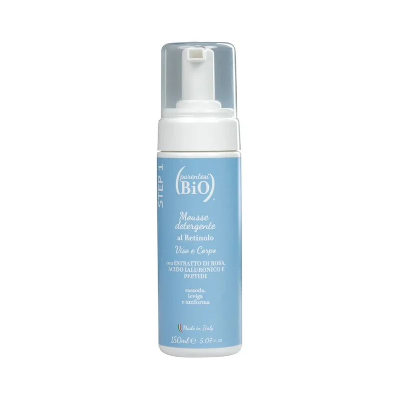 Mousse Detergente al Retinolo – Detergente Delicato per Pelle Matura e Normale