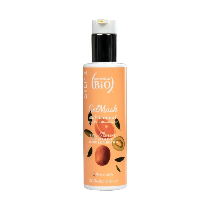 Gel Mask Micellare Illuminante alla Vitamina C – Detergente Illuminante per Pelle Normale e Spenta