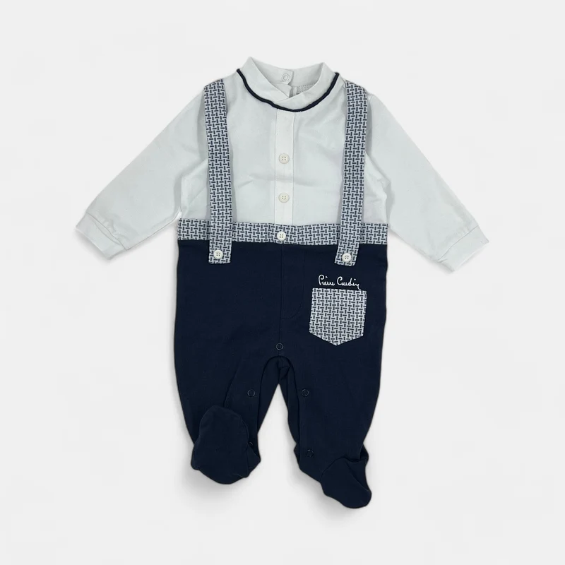 Tutina Cotone con Bretelle Cucite Pierre Cardin