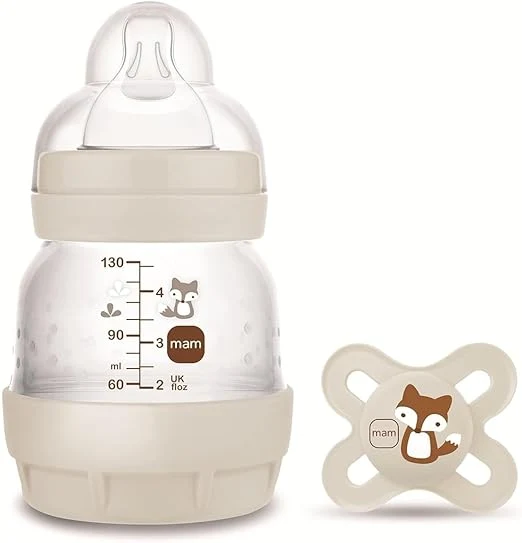 Biberon Easy Start 130 ml + ciuccio Original start MAM