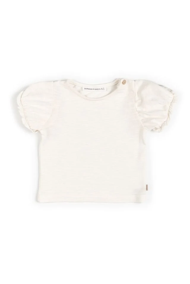 Shirt manica corta a palloncino, OFFWHITE, Bamboom