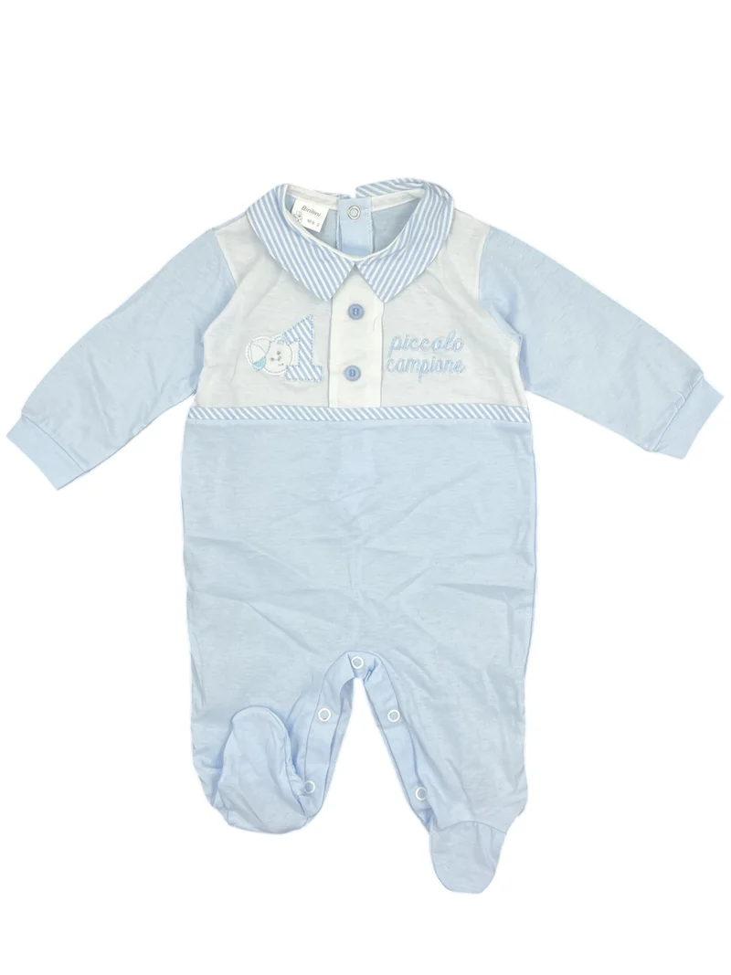 Tutina Cotone Colletto Ricamato Birillini