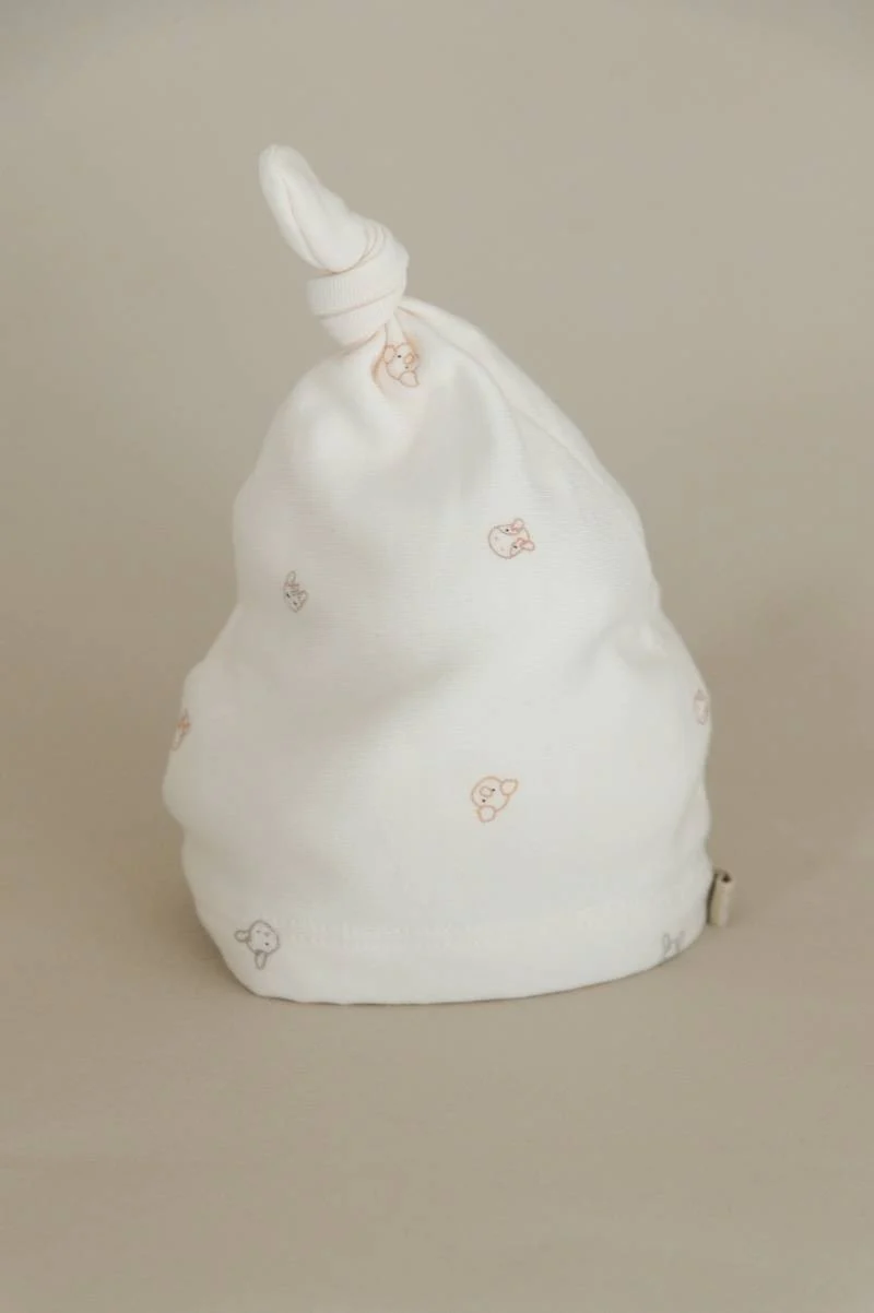 Cappellino neonato con nodo Pure Bamboom