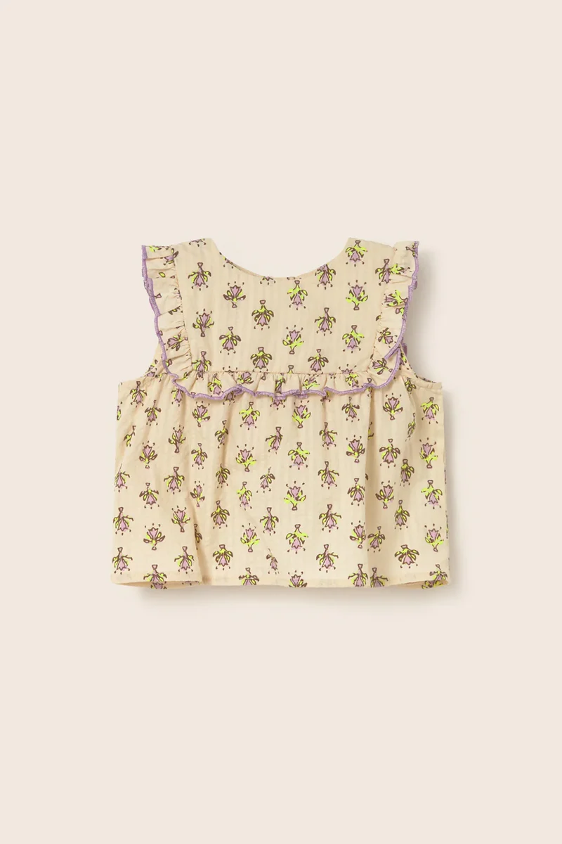 Completo bambina ARI fantasia lavander, Cozmo, top e pantaloncino