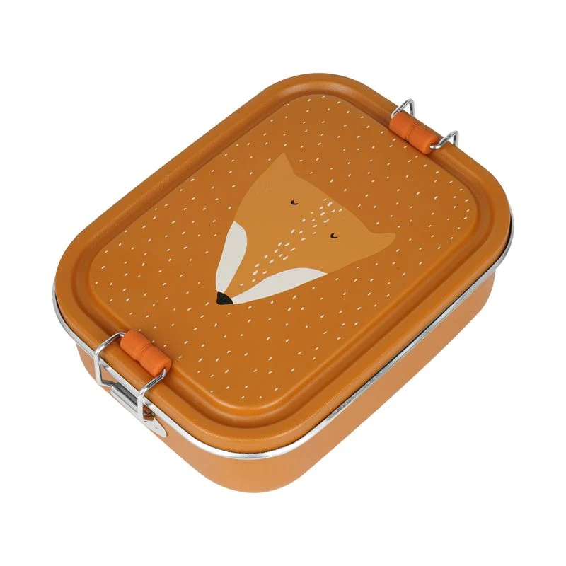 Lunch box porta merende, 100% acciaio inox, Trixie, Fox