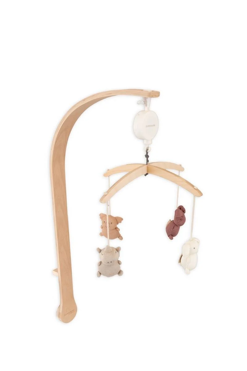 Giostrina in legno con toys in maglia Bamboom
