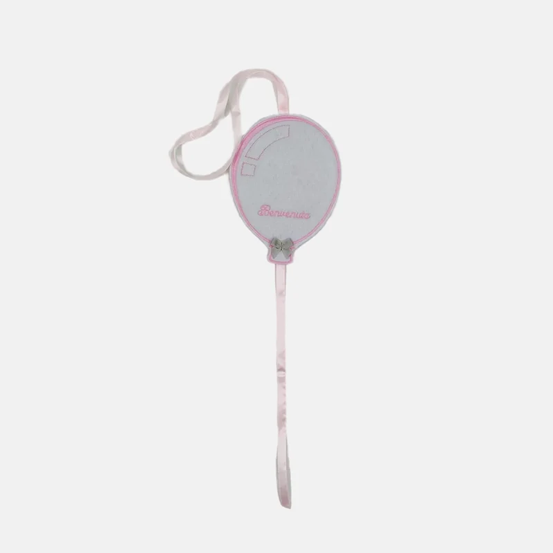 "Palloncino". Coccarda clinica, Fiocco Nascita piccola fantasia per neonato/a realizzato artigianalmente