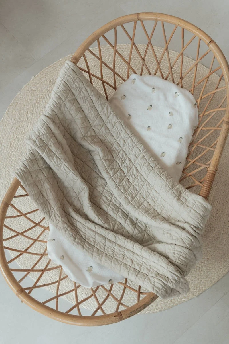 Coperta per Lettino 140x100 Wrinkled Bamboom