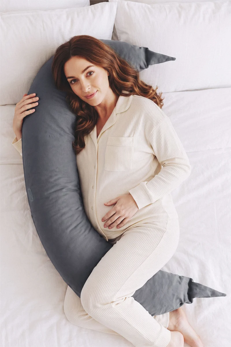 HUGS Pregnancy and Breastfeeding Pillow - Dark Grey