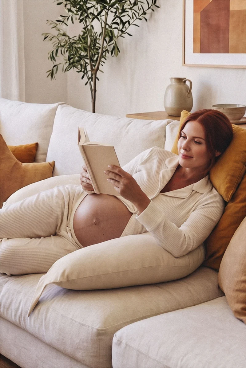HUGS Pregnancy and Breastfeeding Pillow - Beige