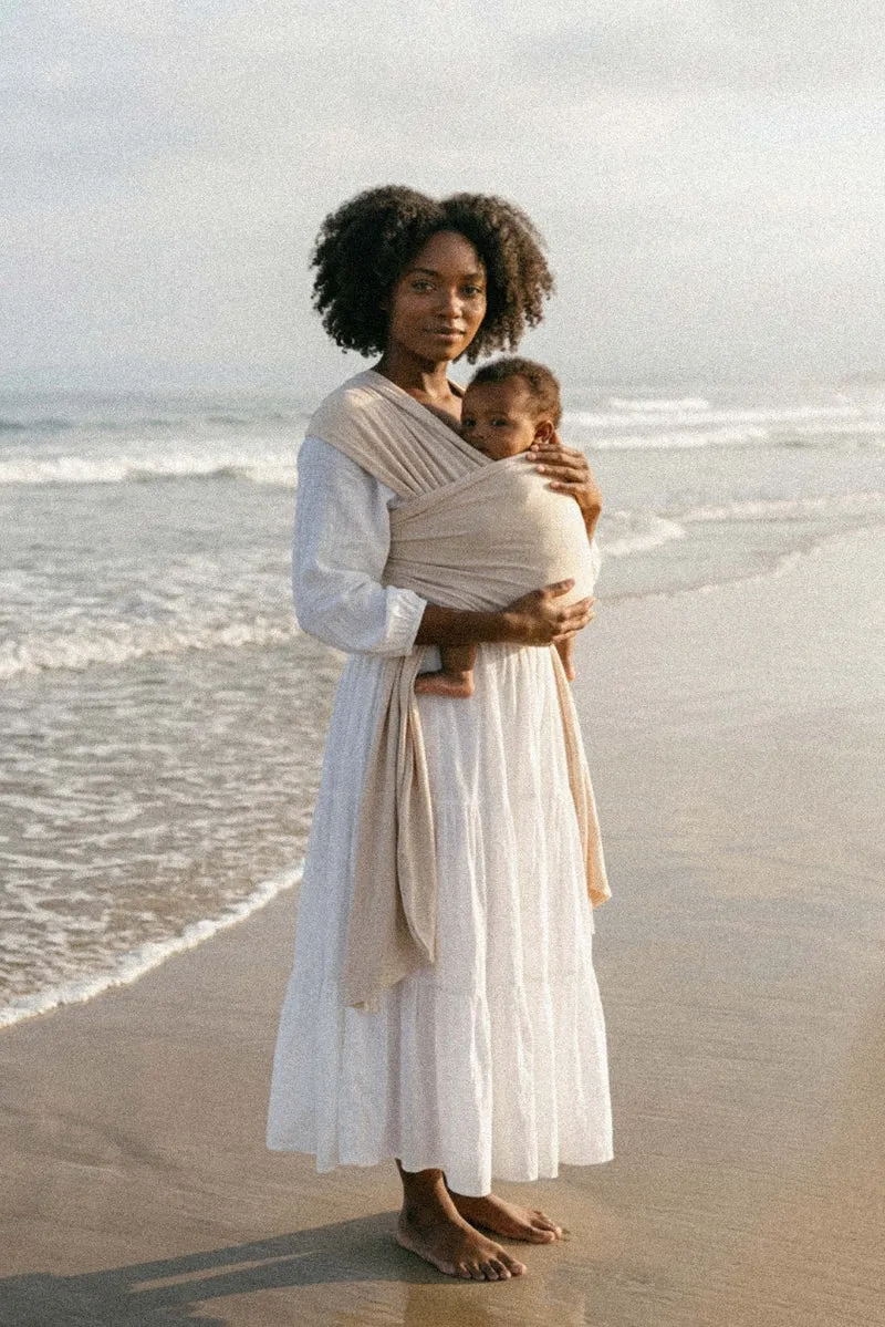 CUDDLE BAND 2 LINEN Newborn Baby Wrap - Oat
