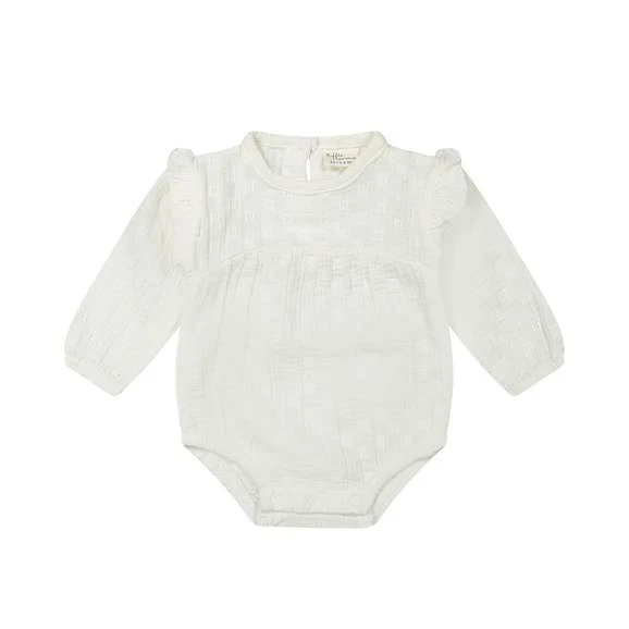 Pagliaccetto Layla ls off white woven Riffle Amsterdam