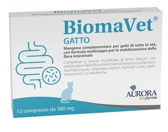 Biomavet Mangime Complementare Per Gatti 300mg 12 Compresse
