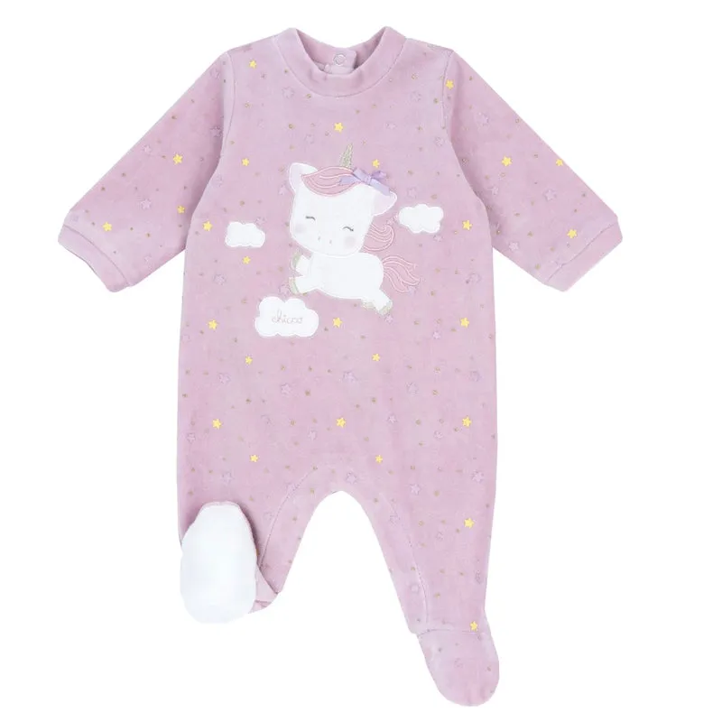 Tutina in Ciniglia Aperta Interno Gamba Tema Unicorno, Chicco