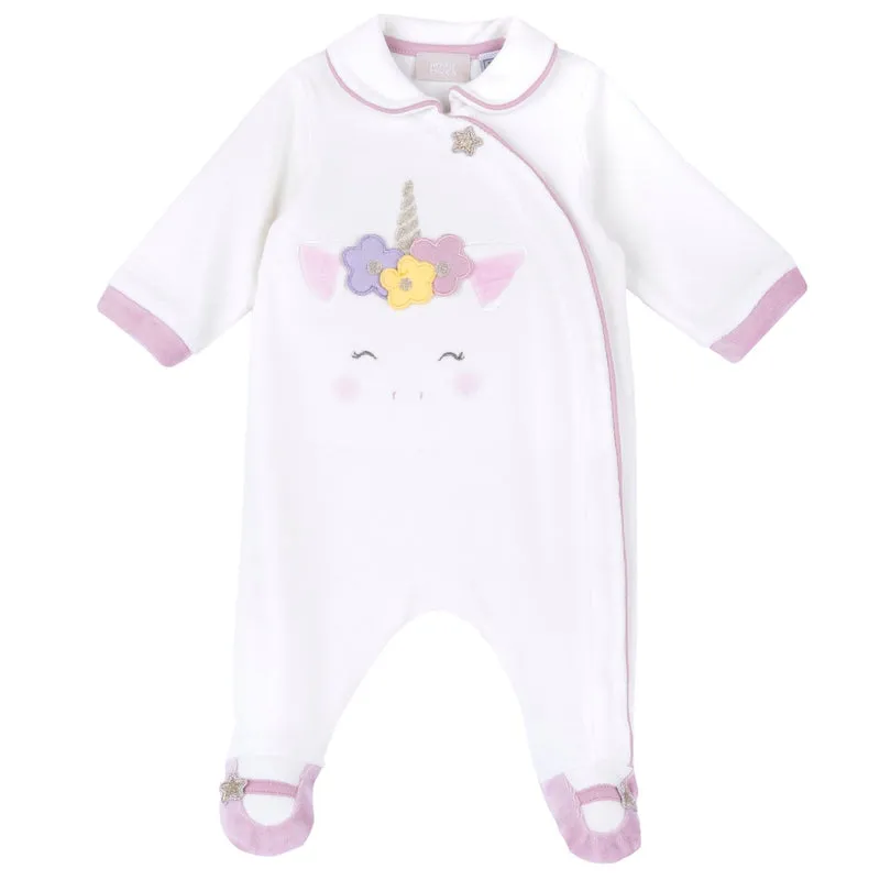 Tutina in Ciniglia Aperta Davanti Tema Unicorno, Chicco