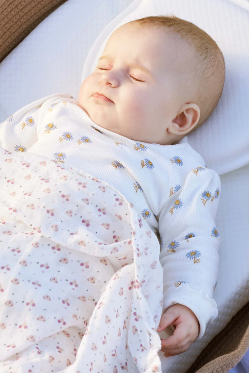 SOFT TOUCH 80x80 Newborn muslin cloths - Pink