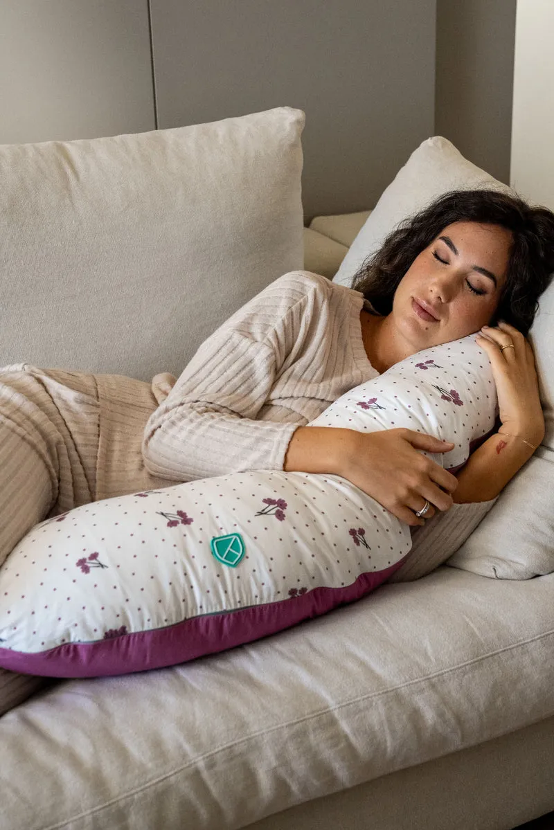 HUGS Pregnancy and Breastfeeding Pillow - Blossom Purple