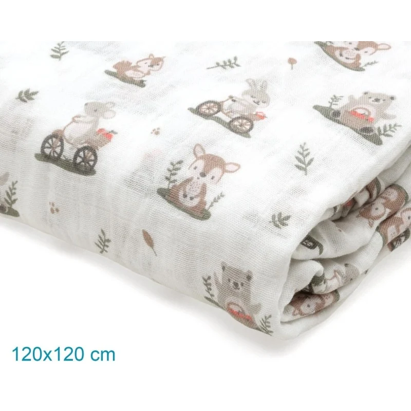 MUSSOLE 120X120 BAMBù GRIGIO KIOKIDS (LISTA N AURORA 12617)