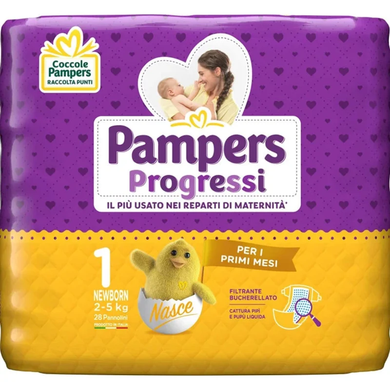 PAMPERS PROGRESSI NEW BORN TG 1 (LISTA N AURORA 12617)