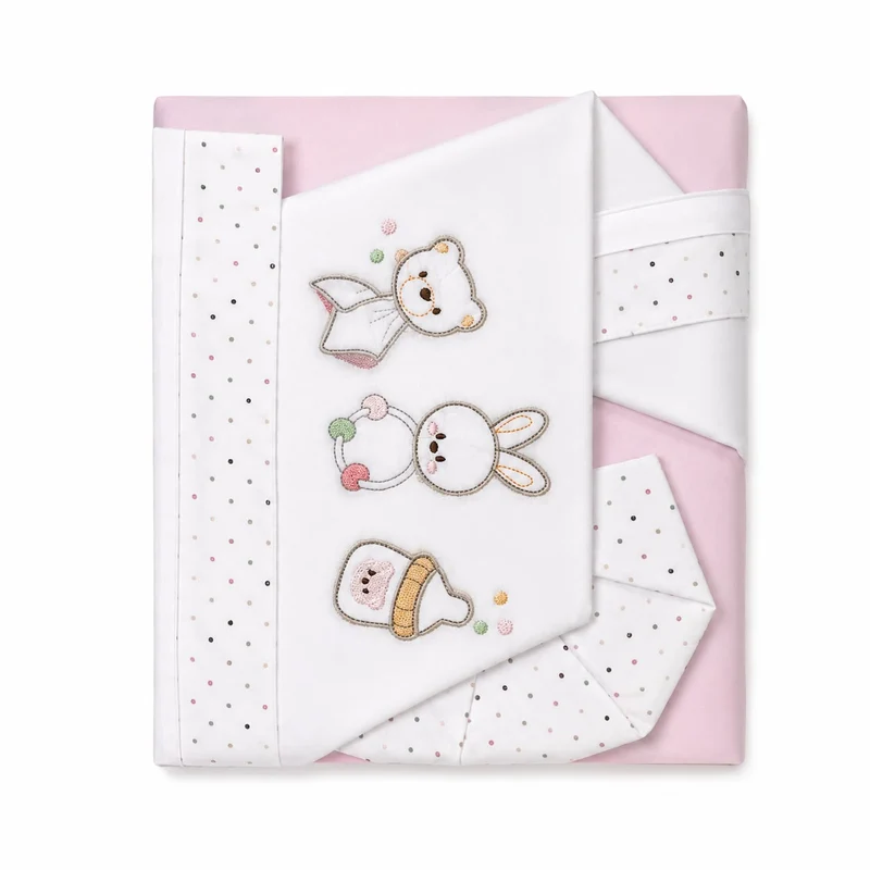 SET CULLA 3 PZ ROSA (LISTA N AURORA 12617)