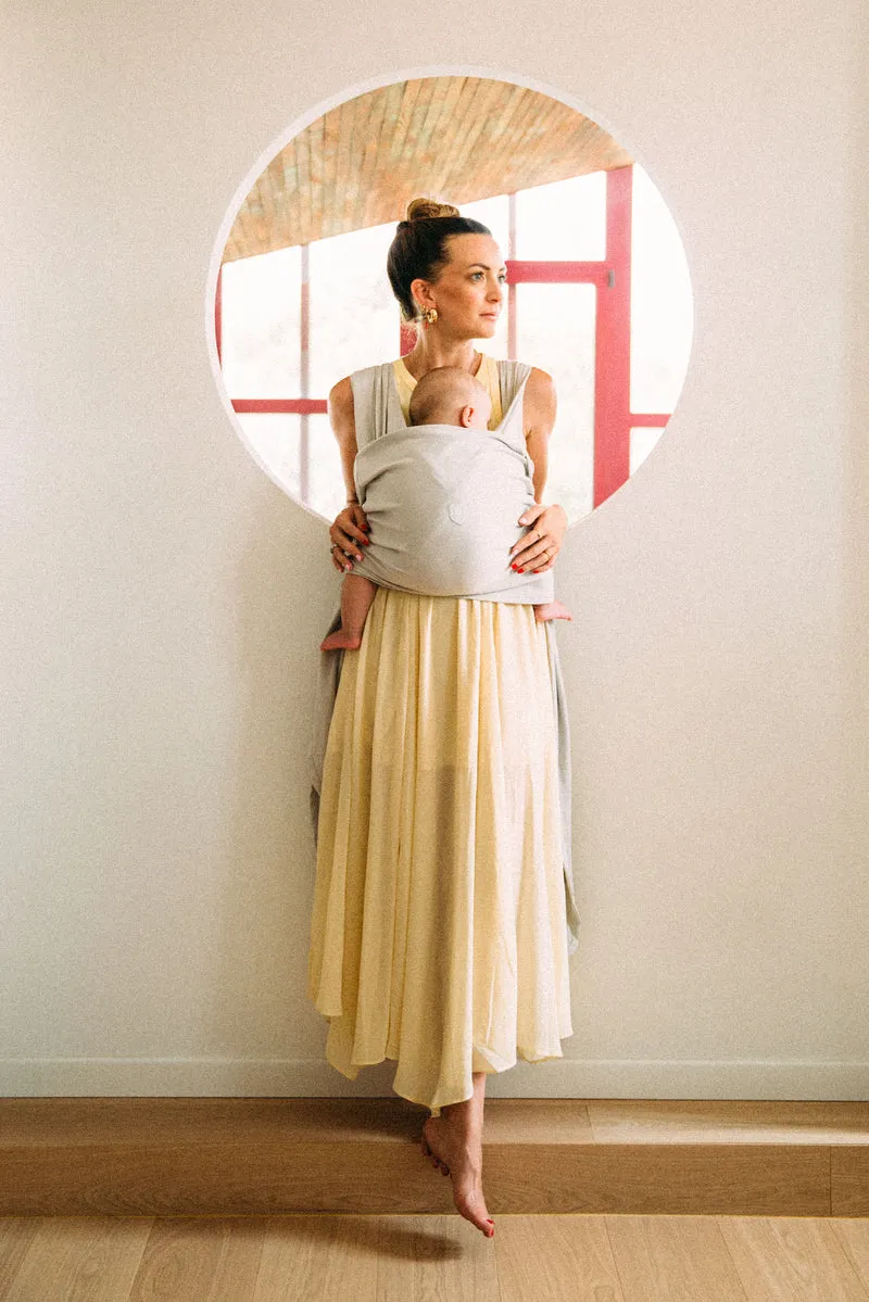 CUDDLE BAND 2 Newborn Baby Wrap - Light Grey