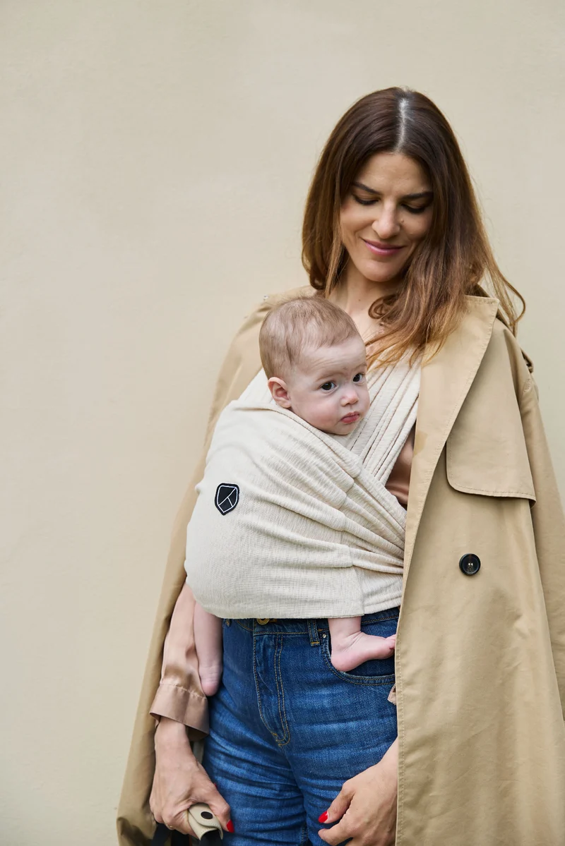 CUDDLE BAND Newborn Baby Wrap - Beige