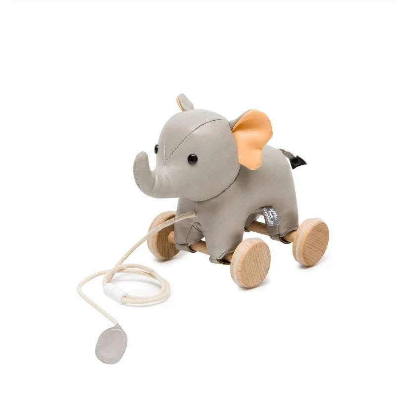 Pupazzo trainabile con ruote Vincenzo l’Elefante Little Big Friends