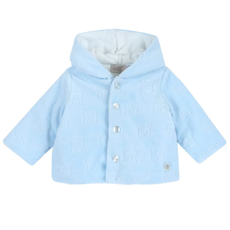 Cardigan Ciniglia Con Cappuccio