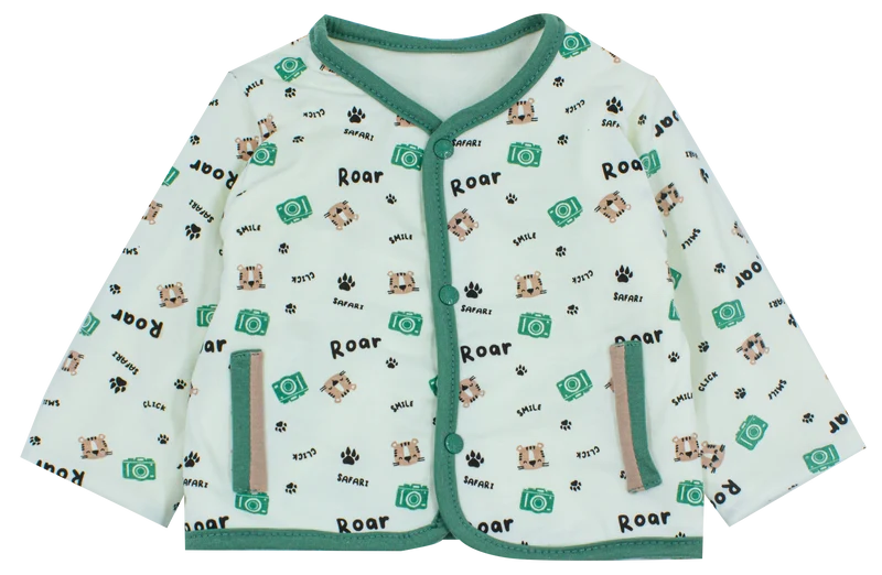 Cardigan Reversibile con Fantasia All Over, Luglio