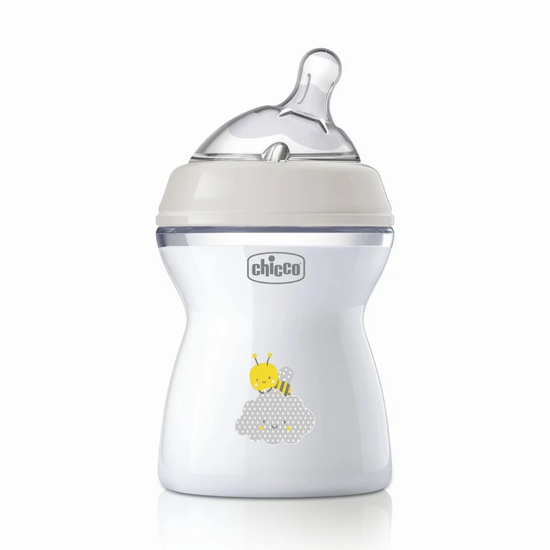 Biberon Natural Feeling Flusso Medio 2M - 250mL, Chicco
