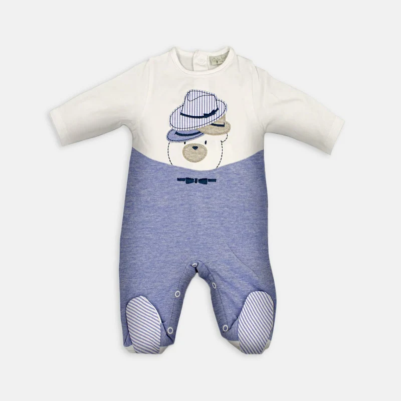 Tutina Neonato orsacchiotto Avion e bianca, Ele-Baby