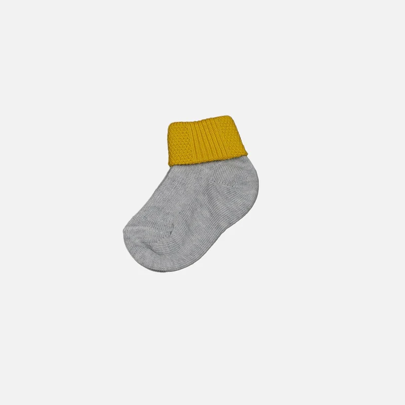 Calzini Neonato Grigio e Giallo