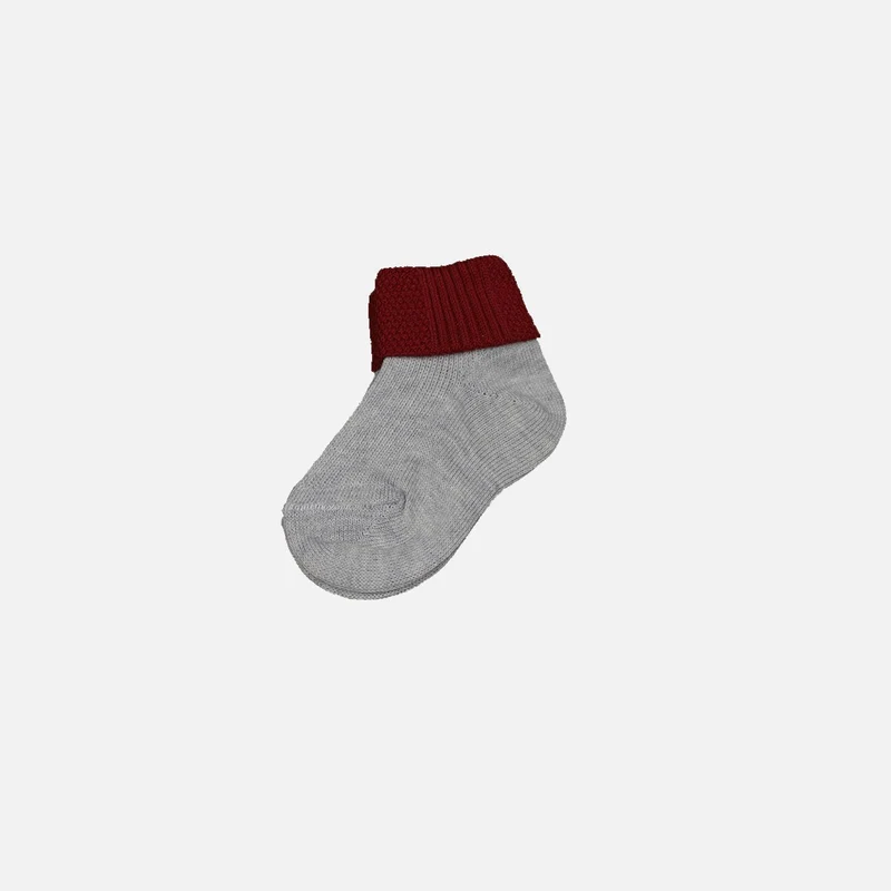 Calzini Neonato Grigio e Rosso