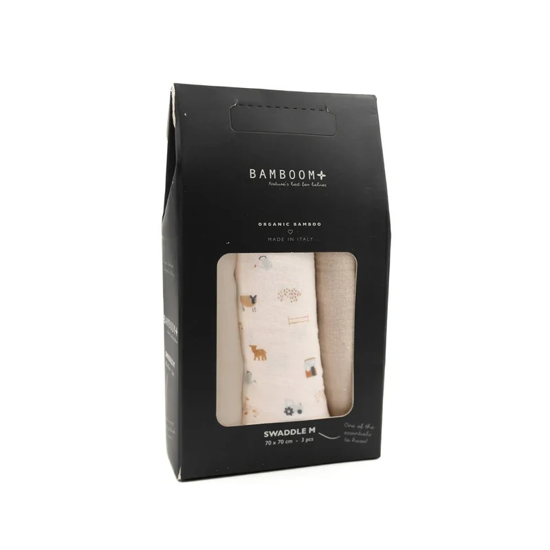 SWADDLE MUSLIN MEDIUM FARM BAMBOOM (lista n M&J - 12599)