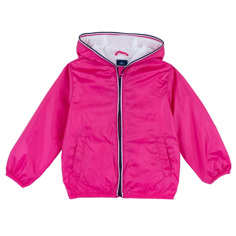Giubbino Rosa Impermeabile di Poliestere Riciclato, Chicco