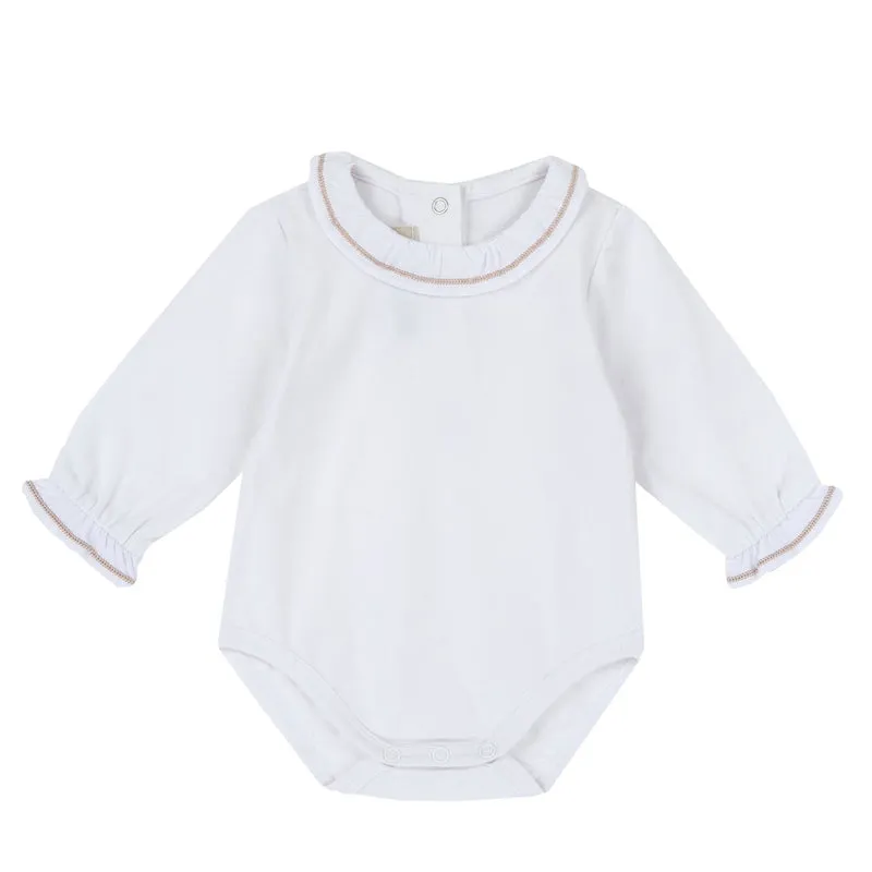 Body Esternabile Cuciture Rosa Antico Manica Lunga, Chicco