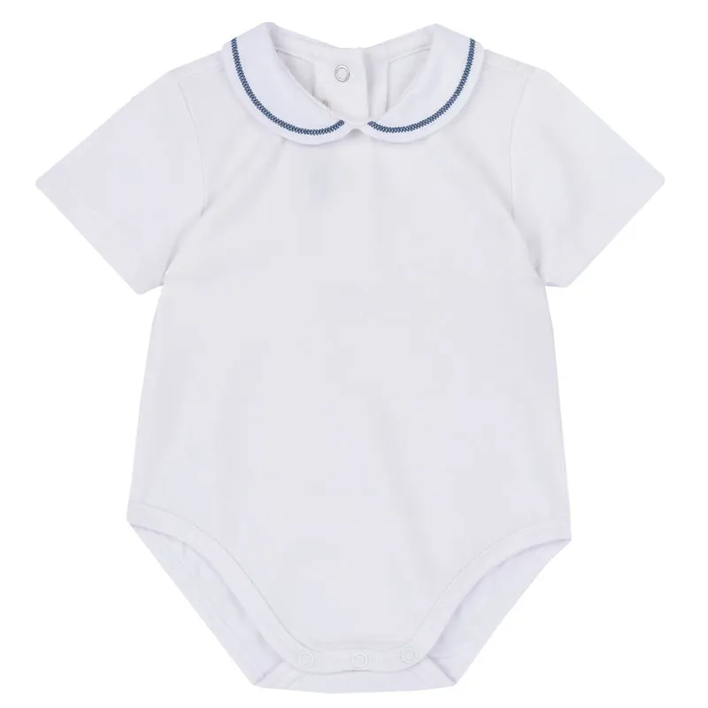 Body Esternabile di Jersey Mezza Manica Azzurro, Chicco